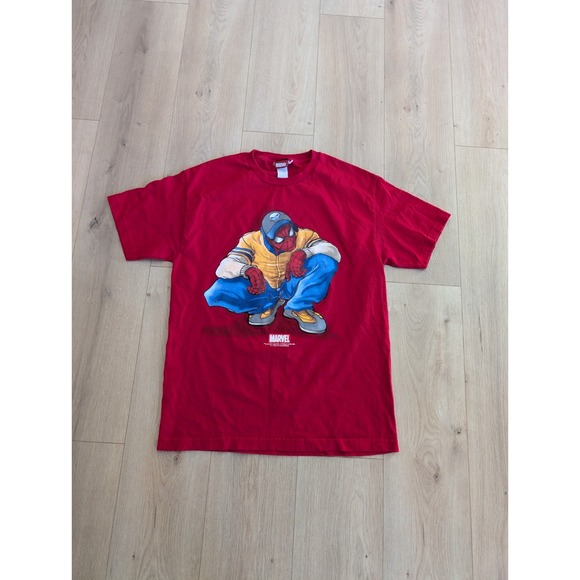 Vintage Marvel Spider-Man Punisher  2003 Marvel Comics Mens Size Y2K Medium / L - Picture 1 of 7